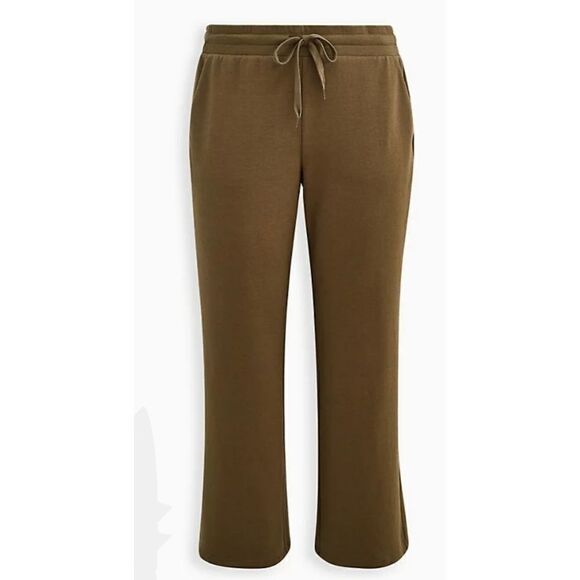 Torrid flare Pant ultra soft fleece olive size 2 / 2X / 18-20 - Picture 5 of 6